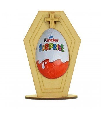 Halloween Themed Shape Chocolate Kinder Egg Holder on Stand - Coffin Design